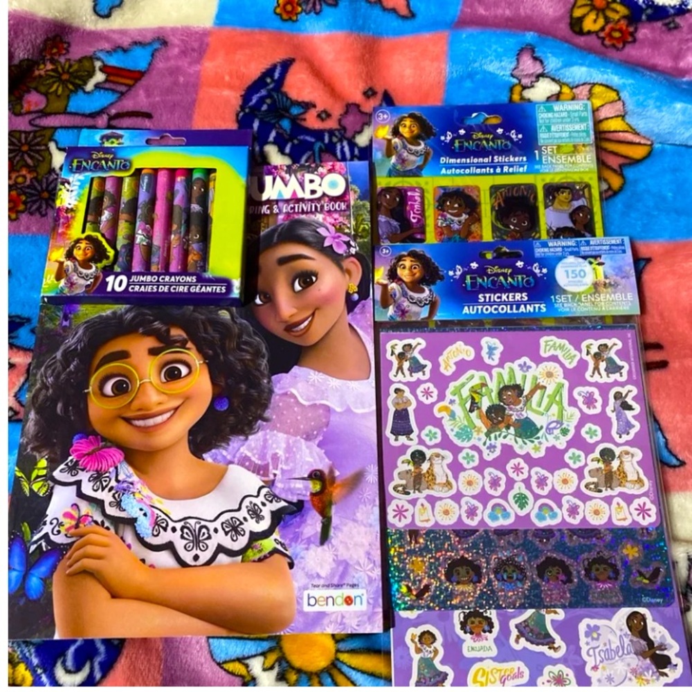 Disney Encanto Coloring and Sticker Bundle (4) NWT